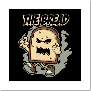 BREAD ZOMBIE CARTOON Posters and Art